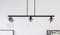 Hello Honey® Robert Stevenson Lighting Jameson Metal & Seedy Glass 6-Light Linear Chandelier